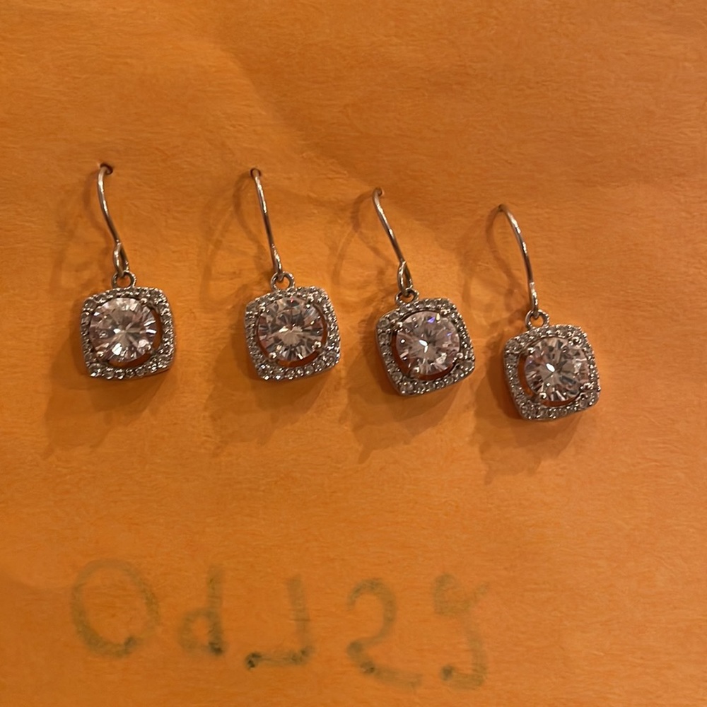 Sterling Silver Dangle Statement Earrings - image 8